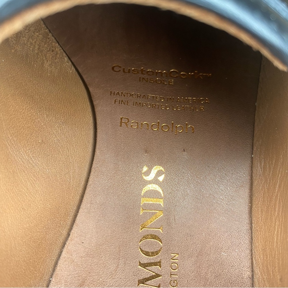 ALLEN EDMONDS Randolph Black Leather Sz 6 Mens Penny Loafers - Picture 10 of 12